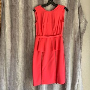 BCBG coral colored dress. Size 4 brand new never worn with tags